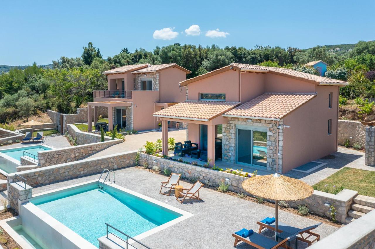 31 Blue Ionian Villas Apolpaina Buitenkant foto